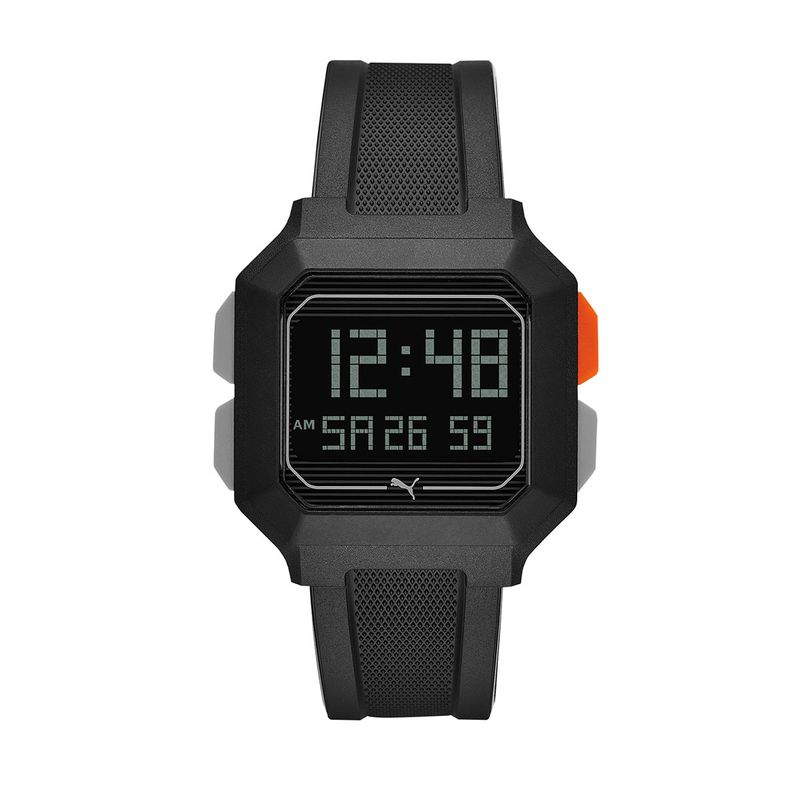 RELOJ PUMA CABALLERO,CORREA POLIURETANO NEGRO,CARATULA NEGRO