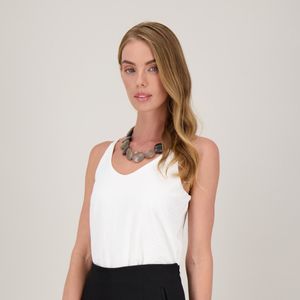 Blusa Básica Sin Mangas Con Tirantes Escote Fiusha