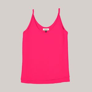 Blusa Básica Sin Mangas Con Tirantes Escote Fiusha