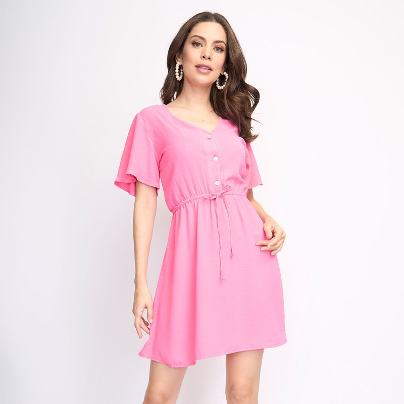 VESTIDO CASUAL CORTO MANGA CORTA Gran Chapur