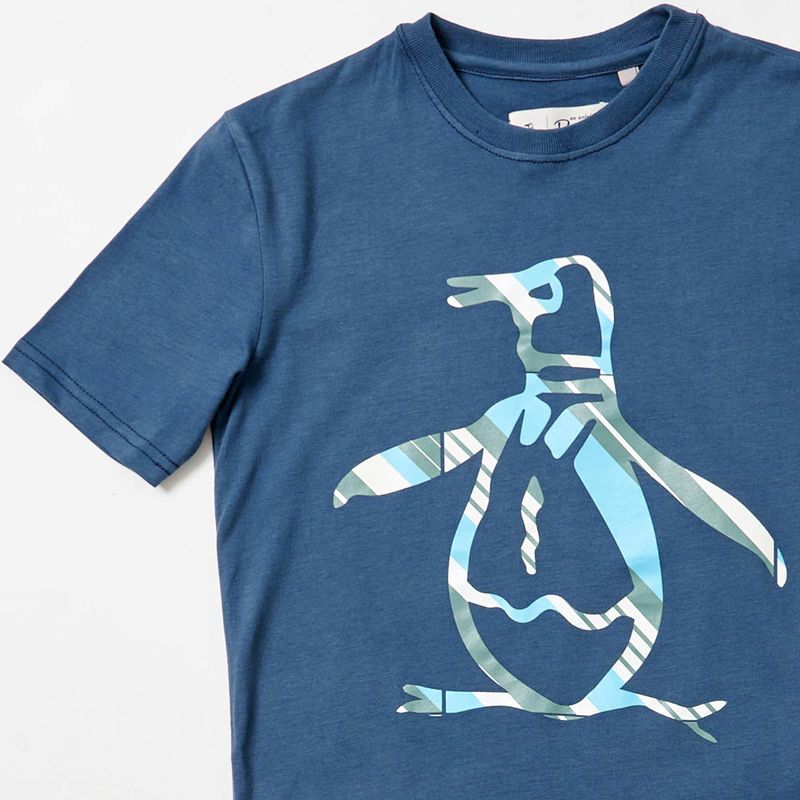 Original Penguin Penguin Polera Pete Camiseta Triblend Circle Logo