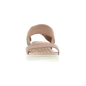 SANDALIA DE CONFORT CON PLATAFORMA EN TEXTIL