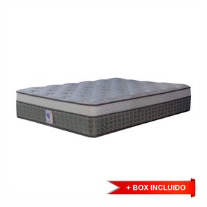 Juego de Colchón y Box Spring Air PARLAMENT Euro Top Confort Medio Firme Sistema Performance