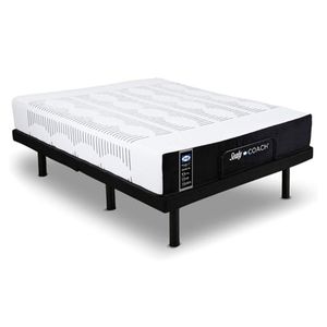 Colchón y Base Eléctrica Sealy Coach Comfort Top Layer Blanco Queen Size