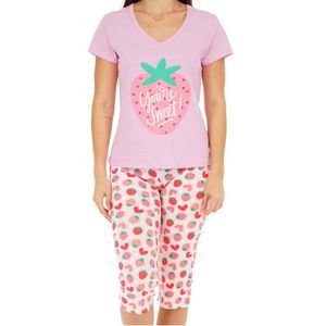 CONJUNTO PIJAMA MANGA CORTA CAPRI