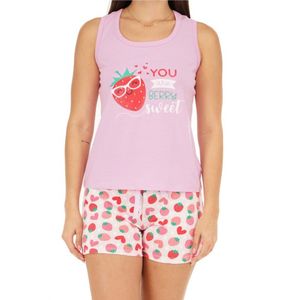 CONJUNTO PIJAMA SIN MANGA SHORT