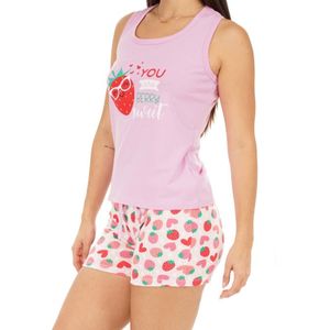 CONJUNTO PIJAMA SIN MANGA SHORT