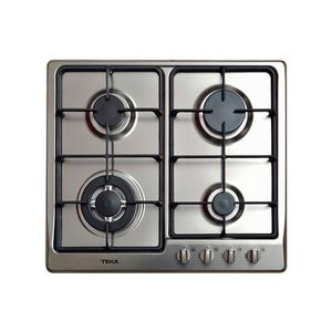 Parrilla de Gas Teka de Sobreponer 4 Quemadores Gris Inox