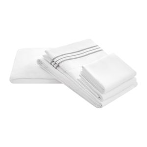 Juego De Sábanas Sealy Fresh Matrimonial Blanco