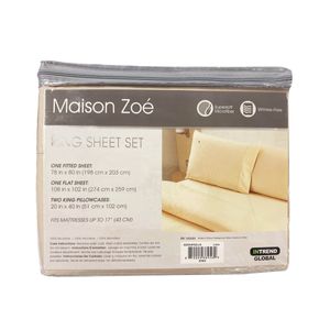 SET DE SABANAS 4 PZ KING