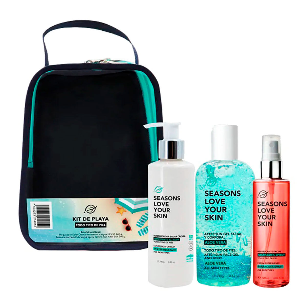 KIT DE PLAYA - BLOQUEADOR RESISTENTE AL AGUA - Gran Chapur