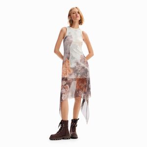VESTIDO CASUAL MIDI SIN MANGA