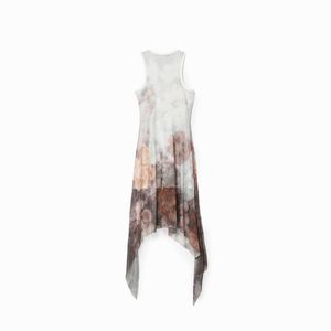 VESTIDO CASUAL MIDI SIN MANGA