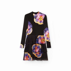 VESTIDO CASUAL CORTO MANGA LARGA