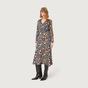 VESTIDO CASUAL MIDI MANGA LARGA