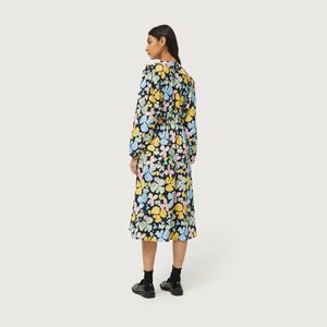 VESTIDO CASUAL MIDI MANGA LARGA
