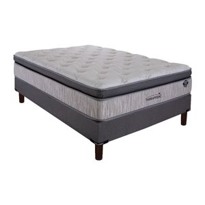 JUEGO DE COLCHON Y BOX CONFORT MEDIO DE ALTURA 30CM
