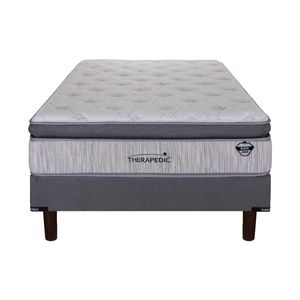JUEGO DE COLCHON Y BOX CONFORT MEDIO DE ALTURA 30CM
