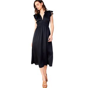 VESTIDO CASUAL MIDI MANGA CORTA