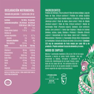 Suplemento Alimenticio Birdman Parrot Greens & Protein Berry Vainilla 900gr