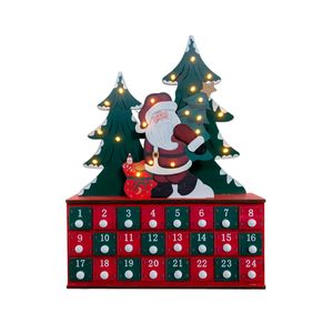 CALENDARIO DE ADVIENTO 2 ARBOLES Y SANTA