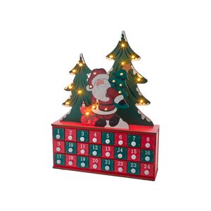 CALENDARIO DE ADVIENTO 2 ARBOLES Y SANTA