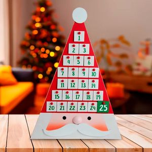 CALENDARIO DE ADVIENTO TRIANGULO CARA SANTA