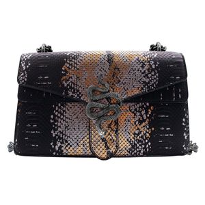 Pia Crossbody Motola Serpiente Negro