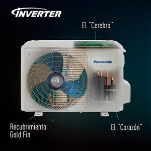 Aire Acondicionado Panasonic Inverter Frío 12,000 BTU Blanco