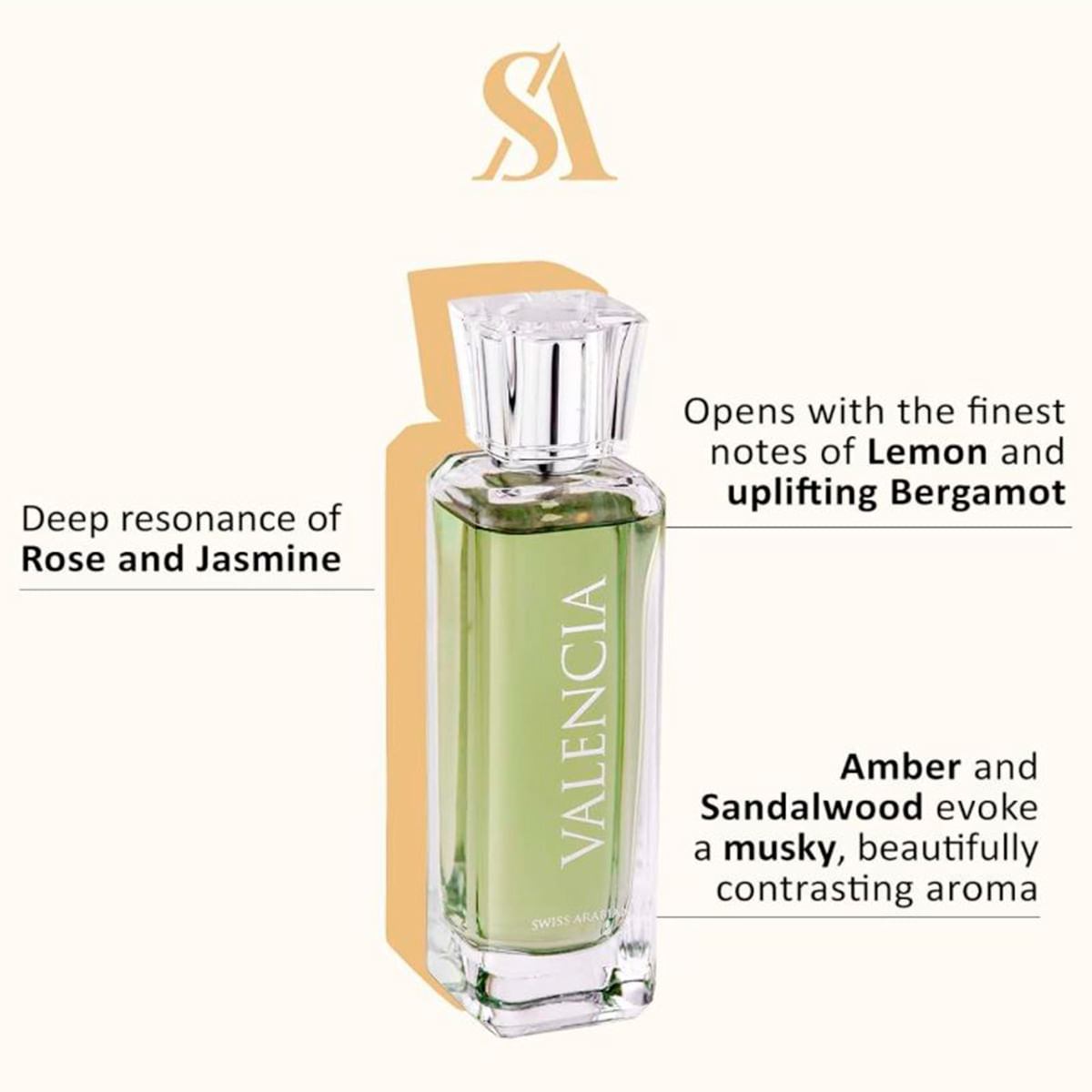 Swiss Arabian Valencia by Swiss Arabian Eau De Parfum Spray (unisex) 3.4 oz for Men