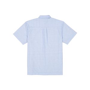 Guayamisa Manga Corta Bordado con Alforzas Azul Plumbago