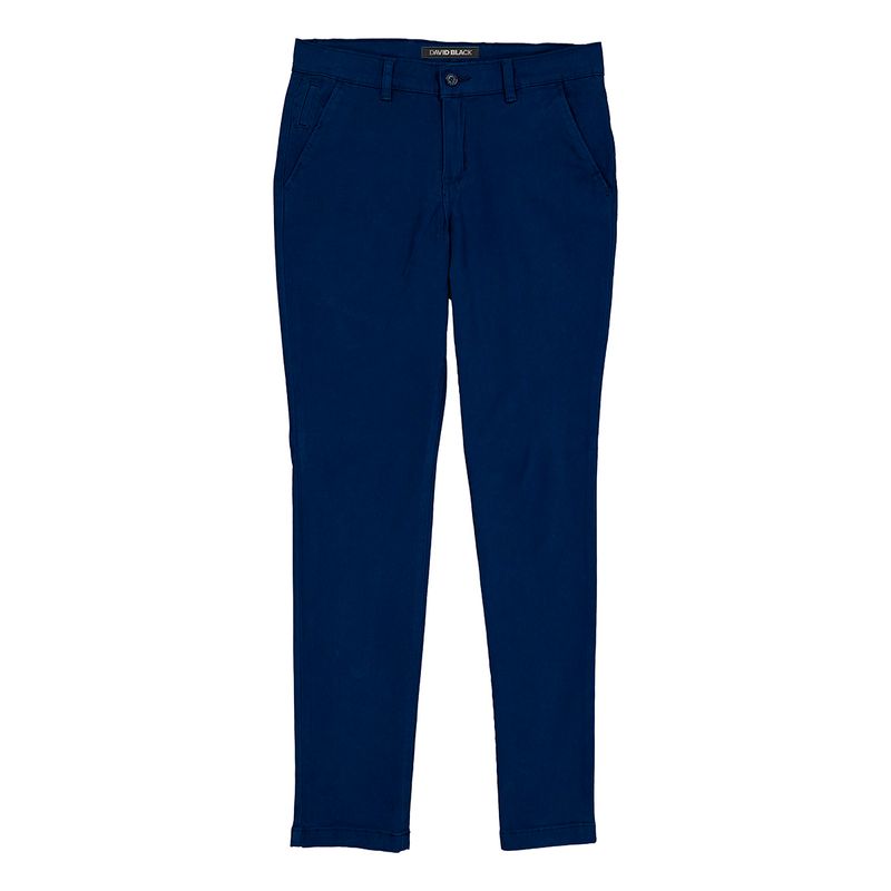 Pantalón Chino de Gabardina Azul Marino Gran Chapur