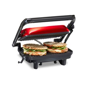 Sandwichera Eléctrica Paninni Rojo Hamilton Beach