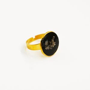 Anillo Lool Circular Flor Blanca
