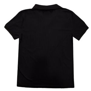 Playera Polo Manga Corta Chiffon Negro