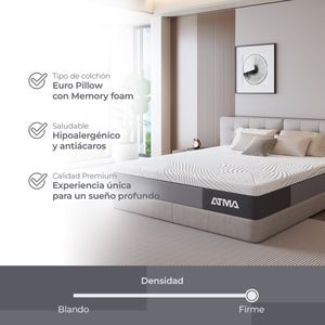 Colchón Atma Ventus Queen Size Espuma 150cm x190 cm