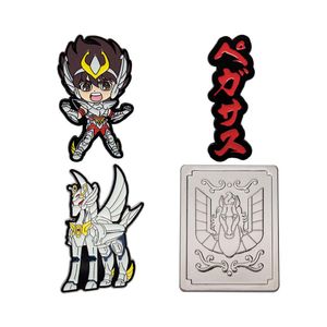 Set de 4 Pines Caballeros del Zodiaco Pegaso Geek Industry