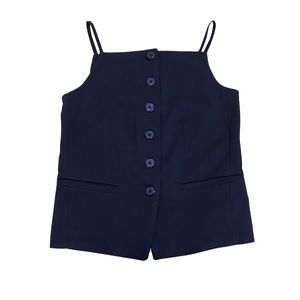 Chaleco Vestir Pinzas Strech Azul Marino