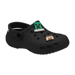 Sandalia Casual Niño Minecraft Negro