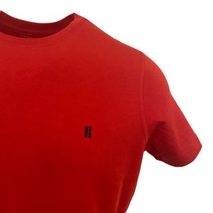 Playera Cuello Redondo Manga Corta Rojo