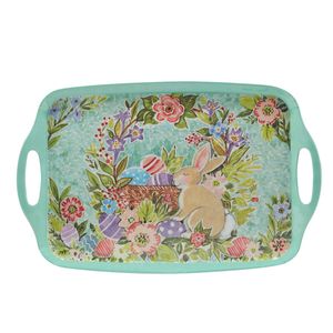 Bandeja Servicio Con Asas Melamina 19" X 12" Joy Of Easter