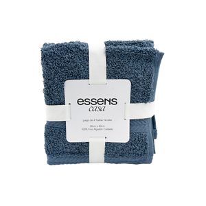 Toalla Essens Facial 30cm x 30cm 500 Gsm Azul Francia