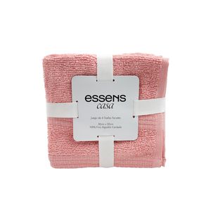 Toalla Essens Facial Set 4 Piezas 30cm x 30cm 500 Salmón