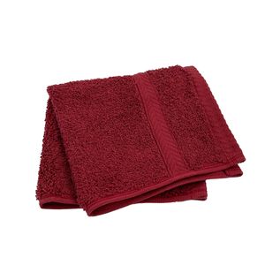 Toalla Essens Facial Set 4 Piezas 30cm x 30cm 700 Gsm Rojo Vino