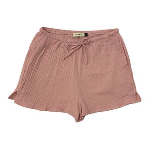 Set de Pijama Short Rosa y Top Rib