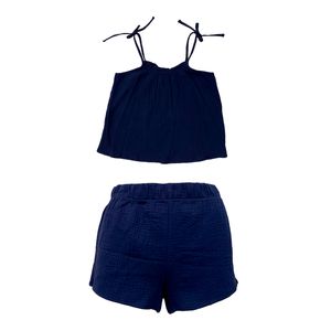 Set de Pijama Short y Top con Tirantes Marino