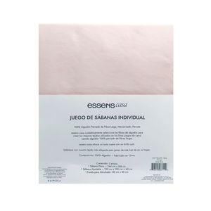 Juego de Sábanas Essens Individual Rosa