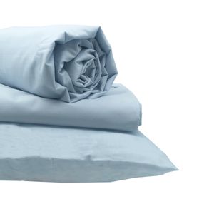 Juego De Sábanas Essens Queen Size Azul Bajo