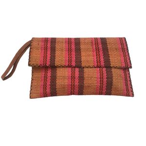 CARTERA CLUTCH TELAR DE CINTURA DE HILAZA ALGODÓN