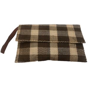 CARTERA CLUTCH TELAR DE CINTURA DE HILAZA ALGODÓN